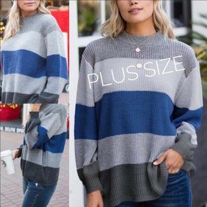 Oversized Boyfriend Sweater NWT XXL/Amaryllis